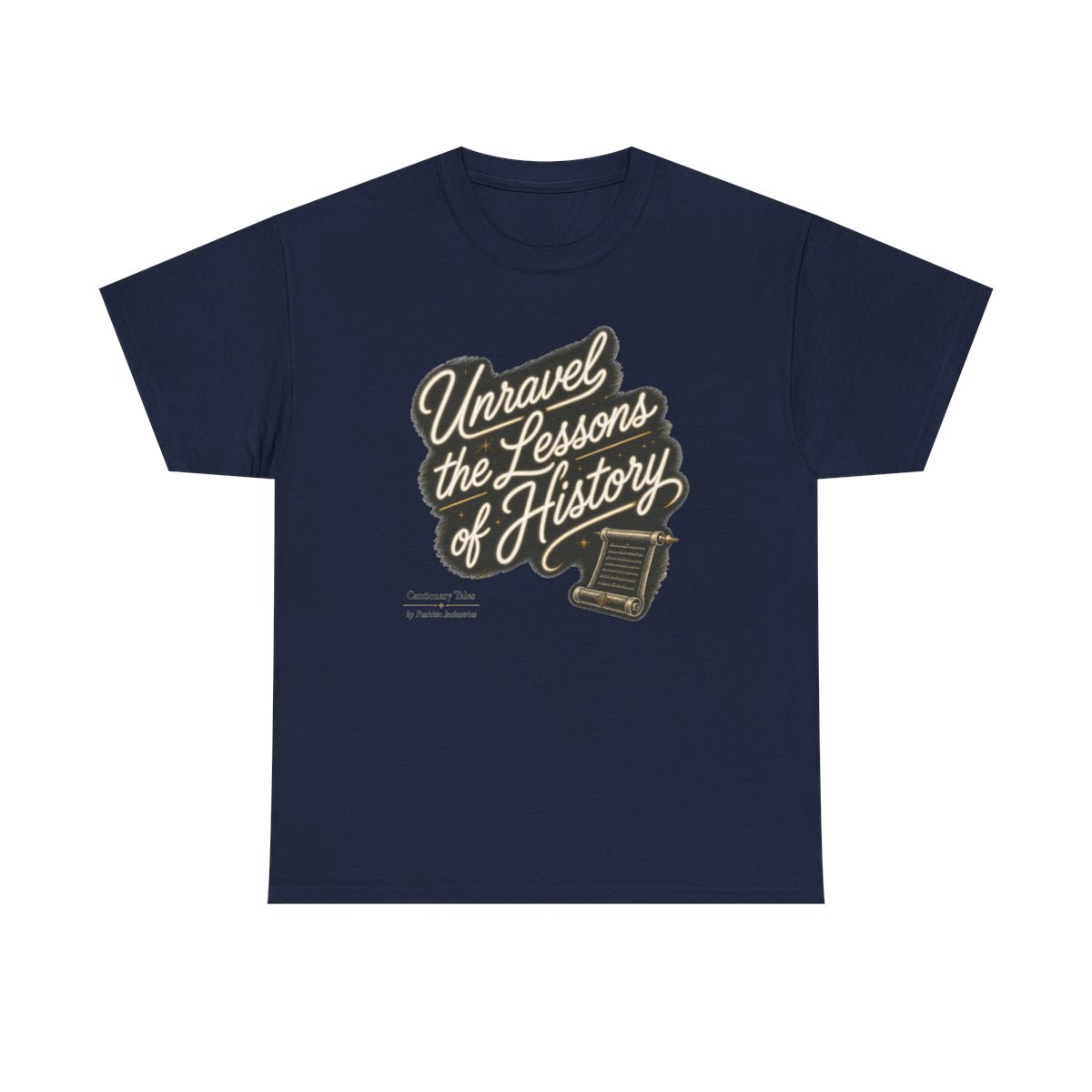 Cautionary Tales "Unravel the Lessons of History" Unisex Tee - Official T-Shirts merchandise